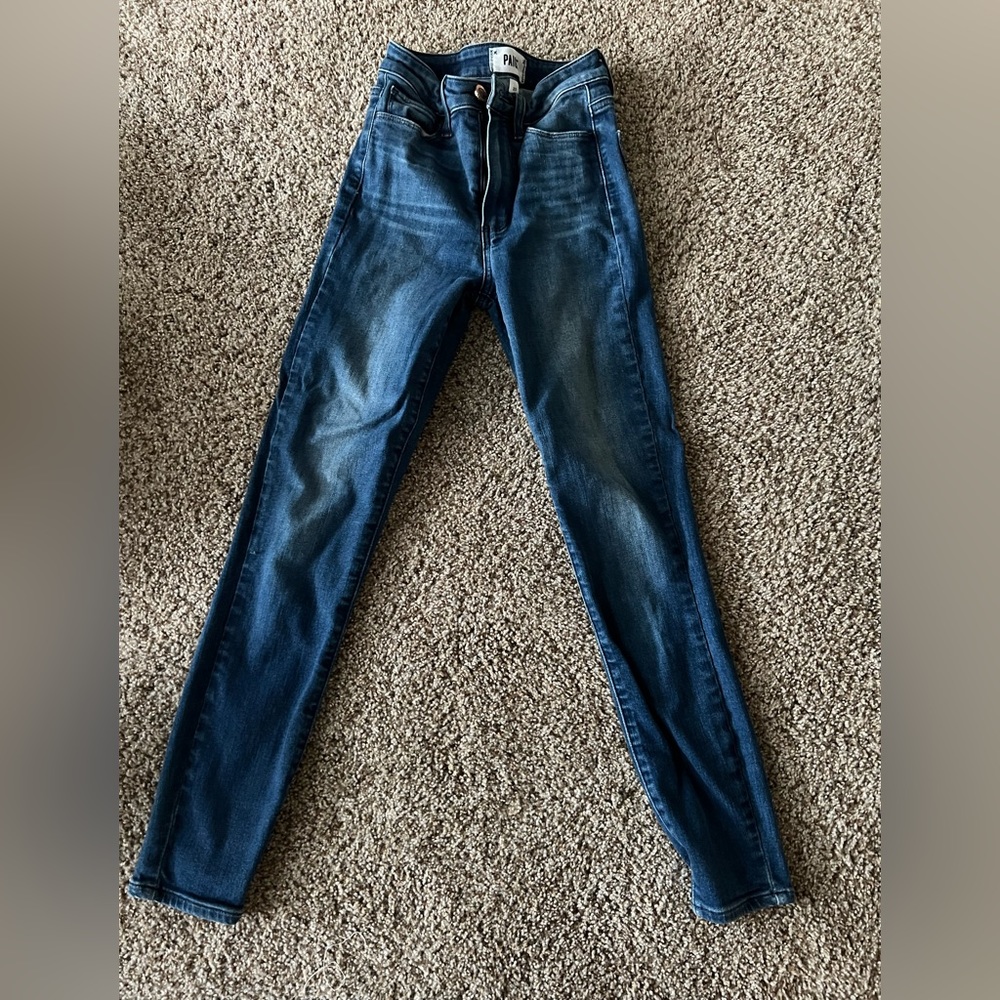 PAIGE Jeans - Transcend Vintage - Margot High Waist Crop Skinny Jeans - Size 23